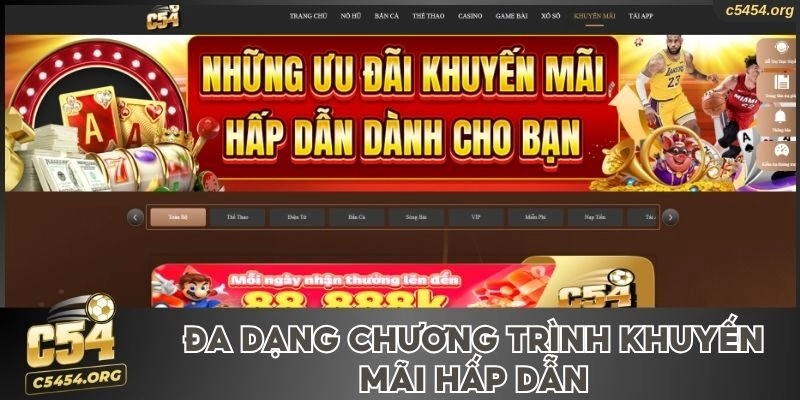 Nhiều sự kiện khuyến mãi hấp dẫn tại nền tảng